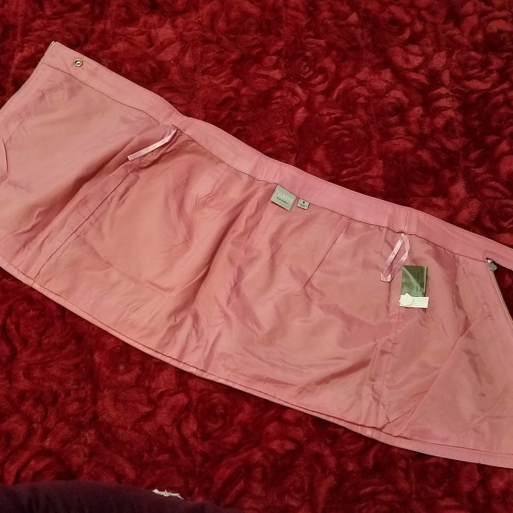 WILSON'S LEATHER MAXIMA PINK LEATHER MINISKIRT! - Picture 5 of 8